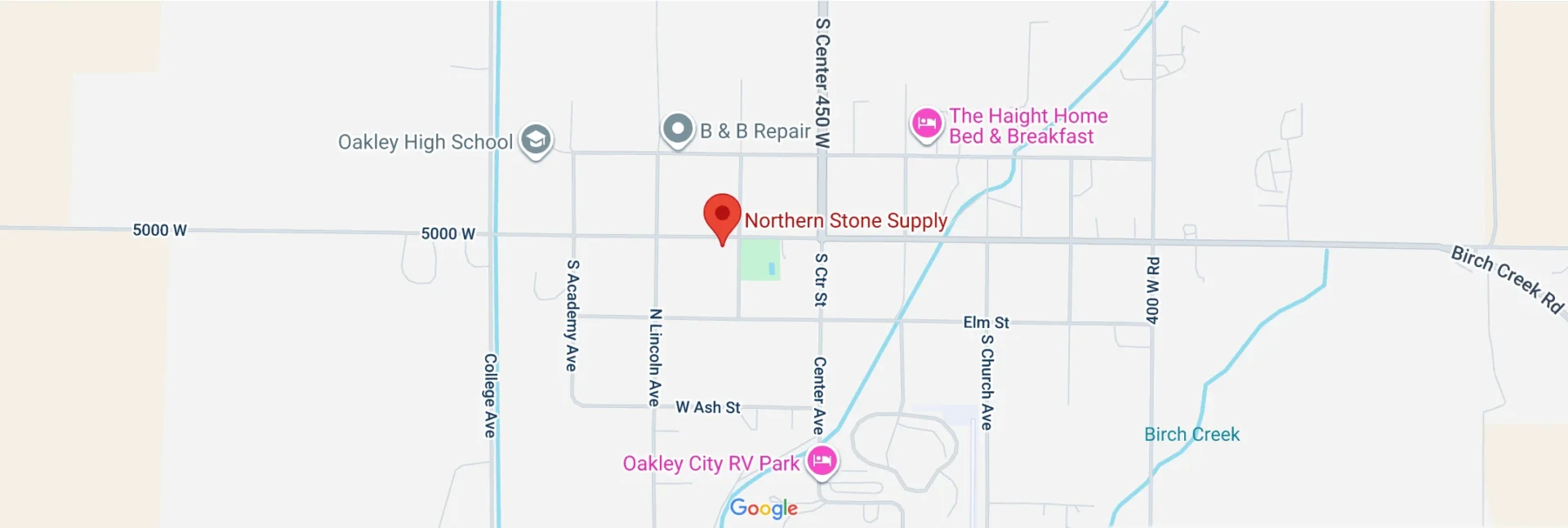 Northern Stone Supply Map